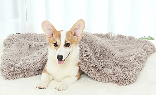 Anti-Angst-Kuscheldecke, Premium-Plüsch-Hundedecke, Kunstfell-Abdeckung, Haustier-Überwurf, Schlaf-Donut-Decke, langlebiger Katzenbettschutz für Shiba Inu von YURRO