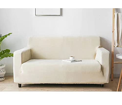 Luxuriöser elastischer Plüsch-Sofabezug, Stretch-Sofa-Schonbezüge, rutschfester, dicker Samtbezug, wasserdichter Möbelschutz für Ledersofa von YURRO