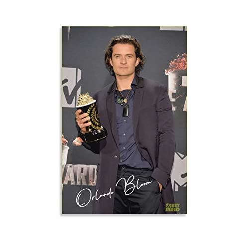 YURUOXIMAO Bild Auf Leinwand Senza Cornice Orlando Bloom Poster Soggiorno Camera da letto Pittura Opera d'arte 50 * 70cm von YURUOXIMAO