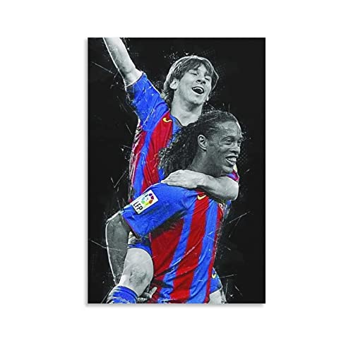 YURUOXIMAO Bilder Wohnzimmer Modern Senza Cornice Poster di Ronaldinho Lionel Messi 50 * 70cm YURUOXIMAO Bilder Wohnzimmer Modern Senza Cornice Poster di Ronaldinho Lionel Messi 50 * 70cm von YURUOXIMAO