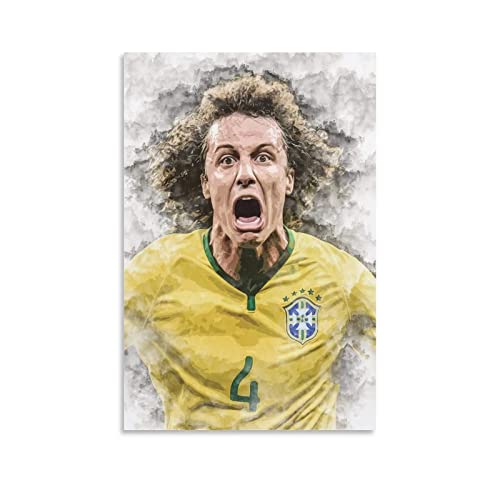 YURUOXIMAO Druck Auf Leinwand Senza Cornice David Luiz Tela decorativa Wall Art Soggiorno Poster Camera da letto 60 * 90cm von YURUOXIMAO