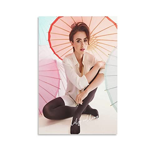 YURUOXIMAO Druck Auf Leinwand Senza Cornice Lily Collins Decorative Canvas Wall Art Soggiorno Poster Camera da letto 30 * 50cm YURUOXIMAO Druck Auf Leinwand Senza Cornice Lily Collins Decorative Canvas Wall Art Soggiorno Poster Camera da letto 30 * 50cm von YURUOXIMAO