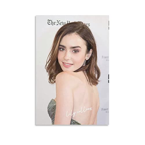 YURUOXIMAO Kunstwerk Malerei Leinwanddrucke Senza Cornice Lily Collins Picture Print Modern Family Bedroom Decor Posters 30 * 50cm YURUOXIMAO Kunstwerk Malerei Leinwanddrucke Senza Cornice Lily Collins Picture Print Modern Family Bedroom Decor Posters 30 * 50cm von YURUOXIMAO