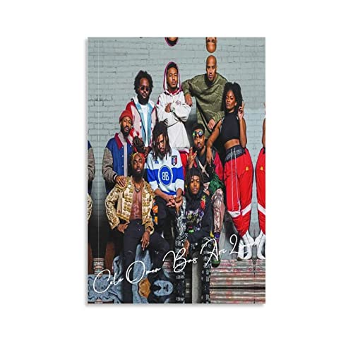YURUOXIMAO Leinwand Bedrucken Senza Cornice J. Cole Omen Bas Ari Lennox Poster Canvas Wall Art Pictures for Bedroom Wall Art Gifts Decor 40 * 60cm von YURUOXIMAO