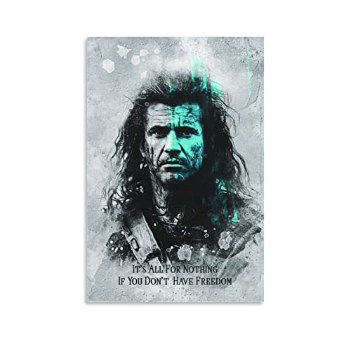 YURUOXIMAO Leinwand Bedrucken Senza Cornice William Wallace Poster Canvas Wall Art Room Pictures for Bedroom Gifts Decor 40 * 60cm YURUOXIMAO Leinwand Bedrucken Senza Cornice William Wallace Poster Canvas Wall Art Room Pictures for Bedroom Gifts Decor 40 * 60cm von YURUOXIMAO