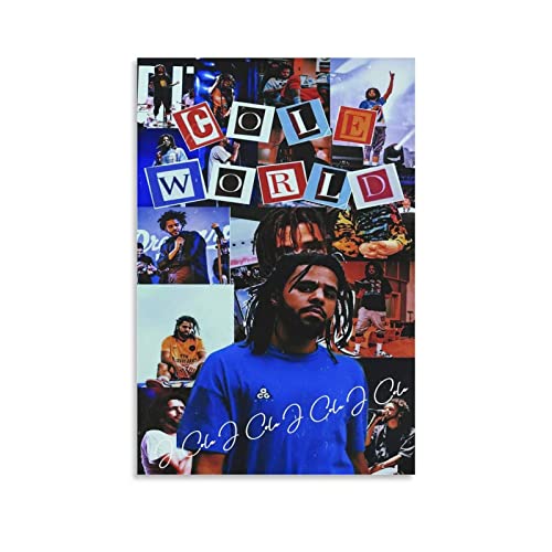 YURUOXIMAO Leinwand Bilder Senza Cornice J. Cole Poster Canvas Wall Art Room Pictures for Bedroom Gifts Decor 60 * 80cm von YURUOXIMAO