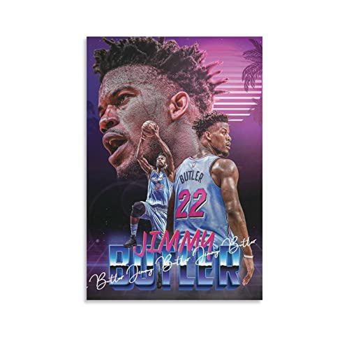 YURUOXIMAO Leinwand Wandkunst Malerei Senza Cornice Jimmy Butler Poster Soggiorno Camera da letto Pittura Opera d'arte 40 * 60cm von YURUOXIMAO