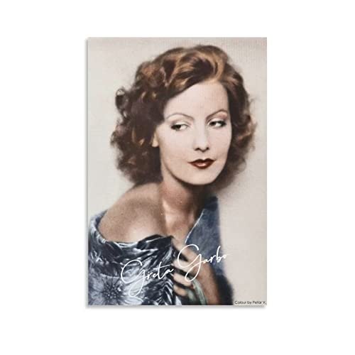 YURUOXIMAO Leinwandbild Senza Cornice Greta Garbo Poster Soggiorno Camera da letto Pittura Opera d'arte 40 * 60cm von YURUOXIMAO