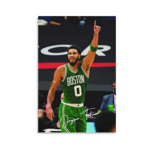 YURUOXIMAO Poster auf Leinwand drucken Senza Cornice Jayson Tatum Picture Print Modern Family Bedroom Decor Posters 60 * 80cm von YURUOXIMAO