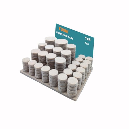 145 Stück Möbel-Pads, Bodenschoner, Filzgitter, schützen Holzböden 145 Stück Möbel-Pads, Bodenschoner, Filzgitter, schützen Holzböden von YUSHIHU