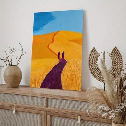 Weizenfeld-Landschaftsmalerei, moderne Wanddekoration, Heimbüro-Dekor, Kunst-Leinwanddruck, Leinwandmalerei, Kunstdrucke, Poster, 60 x 90 cm, mit Rahmen Weizenfeld-Landschaftsmalerei, moderne Wanddekoration, Heimbüro-Dekor, Kunst-Leinwanddruck, Leinwandmalerei, Kunstdrucke, Poster, 60 x 90 cm, mit Rahmen von YUSUZHU