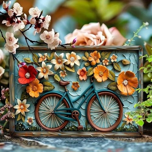 YUSUZHU Vintage Floral Bike Wandkunst Malerei Stil Drucke Blumenmalerei, Wandkunst, Kunstwerk Malerei Wandmalerei Poster 80x140cm Rahmenlos YUSUZHU Vintage Floral Bike Wandkunst Malerei Stil Drucke Blumenmalerei, Wandkunst, Kunstwerk Malerei Wandmalerei Poster 80x140cm Rahmenlos von YUSUZHU