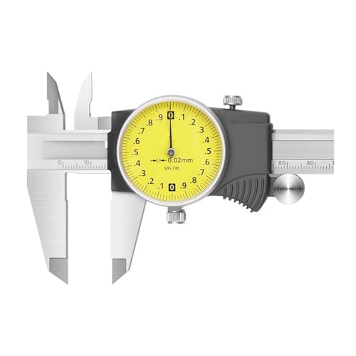 Messschieber mit Messuhr, Messschieber mit Nonius, 150-200-300 mm(505-745 * 0.02) von YUSWEET