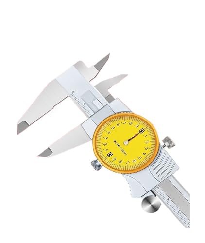 Messschieber mit Meter 0-150-200-300mm Edelstahl Messschieber Industrie(171-152 0-150mm0.02) von YUSWEET