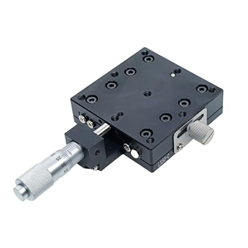 X-Achse 80 * 80mm Optische Manuelle Verschiebung Plattform Linear Bühne Schiebe Tisch LX80-C LX80-L LX80-R Kreuz Schiene Mikrometer(LX80-C) von YUSWEET