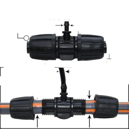 5 Stück 16 mm 1/2 Zoll Rohrverbinder Splitter T-Kupplung Gewindeblock auf 4/7 mm 3/5 mm Schlauch Gartenbewässerung Tropfbewässerung - 1/2 Zoll - KIT233-5 STK 5 Stück 16 mm 1/2 Zoll Rohrverbinder Splitter T-Kupplung Gewindeblock auf 4/7 mm 3/5 mm Schlauch Gartenbewässerung Tropfbewässerung - 1/2 Zoll - KIT233-5 STK von YUTBG