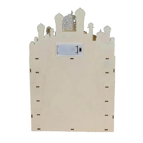 Wood Ramadans Burgen Countdown Kalender 30 Tage Schubladen LED LELLED EID Dekore Für Islamik Festives Home Decoration Ramadans Kalender von YUTNGYNG