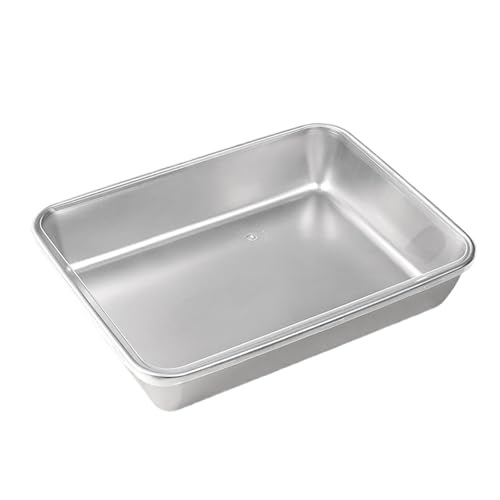 YUTNGYNG Edelstahl Tiramisu Tablett Schimmelpilzbox Nicht Schicht Kuchenpfannen Mit Deckel Für Backbegeisterte Küche Dessert Backwares Kuchenform von YUTNGYNG