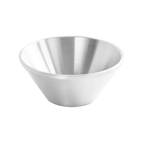YUTNGYNG Küchensalat Mixing Bowl Doppelschicht Edelstahlschale Eisdessert Tassen Zum Kochen Und Servieren Von Dauerküchen Die Für Nudeln Snacks Zubereiten von YUTNGYNG