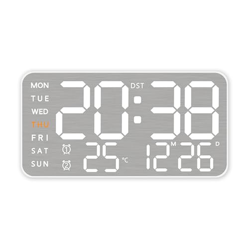YUTNGYNG Metall Digital Wecker Mit Snoozes Und Nachtmodi Für Schlafzimmerbüros Und Weitere LED Display Uhr YUTNGYNG Metall Digital Wecker Mit Snoozes Und Nachtmodi Für Schlafzimmerbüros Und Weitere LED Display Uhr von YUTNGYNG