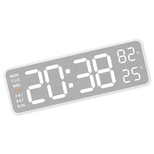 YUTNGYNG Metall Digital Wecker Mit Snoozes Und Nachtmodi Für Schlafzimmerbüros Und Weitere LED Display Uhr YUTNGYNG Metall Digital Wecker Mit Snoozes Und Nachtmodi Für Schlafzimmerbüros Und Weitere LED Display Uhr von YUTNGYNG