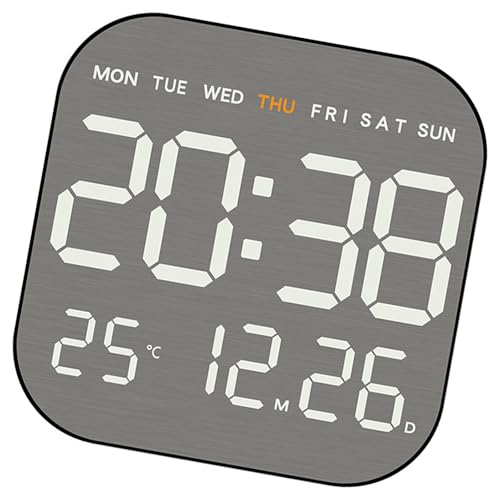 YUTNGYNG Metall Digital Wecker Mit Snoozes Und Nachtmodi Für Schlafzimmerbüros Und Weitere LED Display Uhr YUTNGYNG Metall Digital Wecker Mit Snoozes Und Nachtmodi Für Schlafzimmerbüros Und Weitere LED Display Uhr von YUTNGYNG