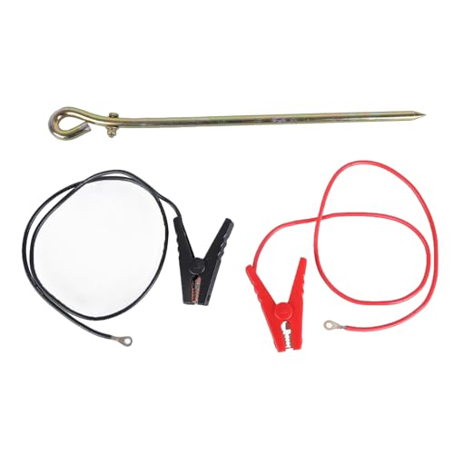 YUTNGYNG Solarstrom Electric Zaun Connectors Mit Alligatoren Clips Rostfreier Stahl Elektrisch Zaun Erdungsstab Zubehör Drahtanschlüsse von YUTNGYNG