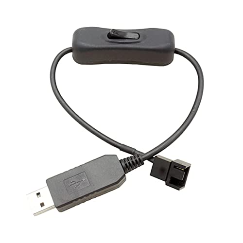 YUTNGYNG USB Bis 4Pin Computer Lüfteradapterkabel 5V Bis 12 V Stromkabelanschluss 4Pin Lüfter Zu USB Adapter Mit Einschaltlüfter Lüfter Netzteil Adapter PC YUTNGYNG USB Bis 4Pin Computer Lüfteradapterkabel 5V Bis 12 V Stromkabelanschluss 4Pin Lüfter Zu USB Adapter Mit Einschaltlüfter Lüfter Netzteil Adapter PC von YUTNGYNG