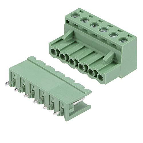 10 Set 5,08 mm Pitch 6 Pin steckbare Klemmleistenverbinder, Stecker und Buchse für Leiterplatte. von YUTOKEER