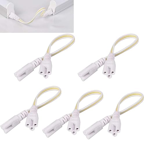 3-polig T5 T8 LED-Lampe Beleuchtungskabel - Doppel-End-Anschlusskabel für LED-Röhren - Verbindungskabel für Leuchtstofflampen - Lagerhaltekabinett & Schreiner Deckenrohrkabel - Zubehörkabel (20CM) von YUTOKEER