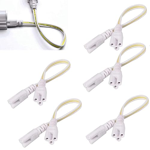 3-polig T5 T8 LED-Lampe Beleuchtungskabel - Doppel-End-Anschlusskabel für LED-Röhren - Verbindungskabel für Leuchtstofflampen - Lagerhaltekabinett & Schreiner Deckenrohrkabel - Zubehörkabel (30CM) von YUTOKEER