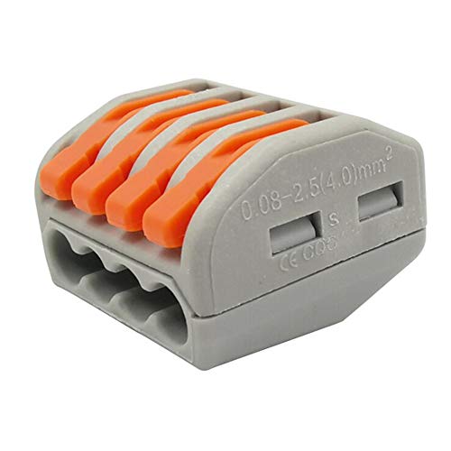 4-polige Kompaktkabelanschlüsse für Universalleiter PCT-214 28-12 AWG Hebelklemmenblock für verschiedene Kabeltypen 10-tlg 4-polige Kompaktkabelanschlüsse für Universalleiter PCT-214 28-12 AWG Hebelklemmenblock für verschiedene Kabeltypen 10-tlg von YUTOKEER