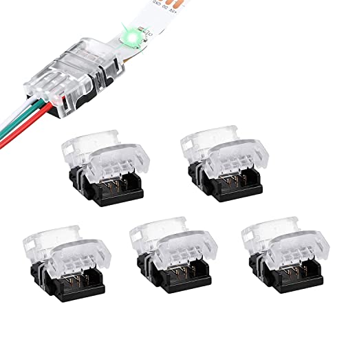 YUTOKEER 3 Pin LED Streifen Verbinder Terminal für Lichter - Nicht Wasserdicht IP20 WS2811 WS2812B SK6812 - Kein Löten 5 Stück YUTOKEER 3 Pin LED Streifen Verbinder Terminal für Lichter - Nicht Wasserdicht IP20 WS2811 WS2812B SK6812 - Kein Löten 5 Stück von YUTOKEER