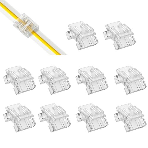 YUTOKEER cob 12mm 6-Pin RGB+CCT LED Connector Kit (Streifen-zu-Streifen Verbinder) von YUTOKEER