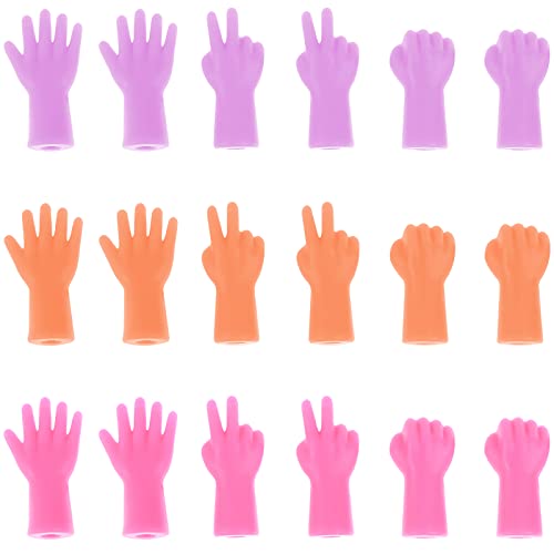 18 Stück Stricknadel Stopper YUTOU Silikon Stricknadel Punkt Protektoren Maschen Stopper Nadelspitze Stopper Stricknadeln Punkt Protektoren Nähen Werkzeuge zum Stricken Handwerk (3 Farben) von YUTOU