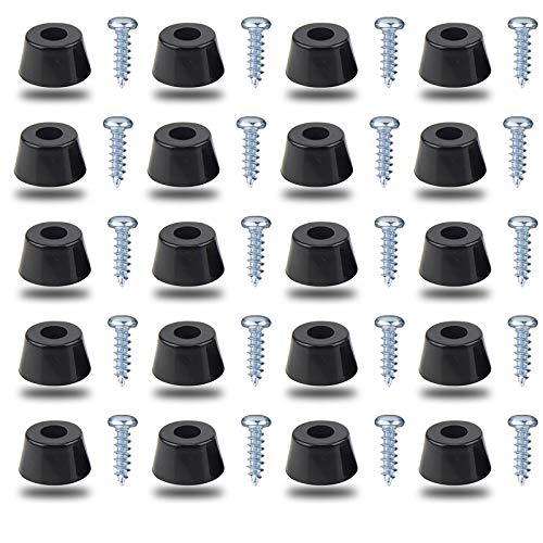 20 Stück Gummifüße Anti vibrationsbasis Pad Stand YUTOU Gummifuß Schwarz Stoßstange Gummipuffer mit Metallscheibe und Schrauben für Schneidebrett Verstärker Schrank Schreibtisch Couchs(15*12*8mm) 20 Stück Gummifüße Anti vibrationsbasis Pad Stand YUTOU Gummifuß Schwarz Stoßstange Gummipuffer mit Metallscheibe und Schrauben für Schneidebrett Verstärker Schrank Schreibtisch Couchs(15*12*8mm) von YUTOU