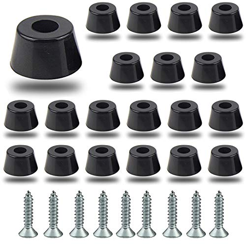 20 Stück Gummifüße Anti vibrationsbasis Pad Stand YUTOU Gummifuß Schwarz Stoßstange Gummipuffer mit Metallscheibe und Schrauben für Schneidebrett Verstärker Schrank Schreibtisch Couchs(13x10x7mm) 20 Stück Gummifüße Anti vibrationsbasis Pad Stand YUTOU Gummifuß Schwarz Stoßstange Gummipuffer mit Metallscheibe und Schrauben für Schneidebrett Verstärker Schrank Schreibtisch Couchs(13x10x7mm) von YUTOU