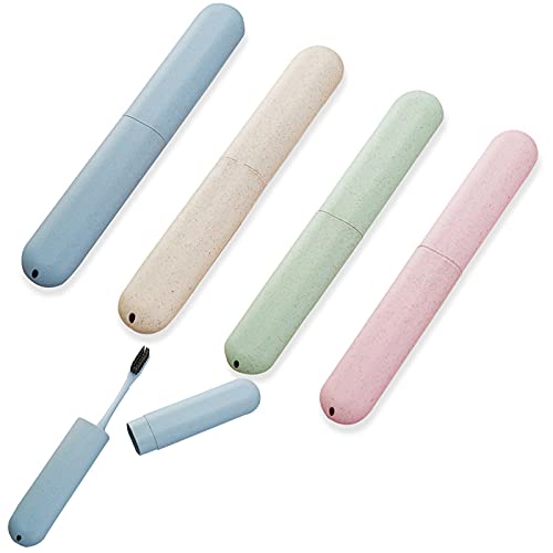 4 Stück Zahnbürsten Etui YUTOU Umweltfreundliche Weizenstroh Zahnbürsten Cover Case Tragbar Gefrostete Zahnbürstenhülle Zahnbürsten Zubehör für Zuhause Wandernder Camping Reise 4 Stück Zahnbürsten Etui YUTOU Umweltfreundliche Weizenstroh Zahnbürsten Cover Case Tragbar Gefrostete Zahnbürstenhülle Zahnbürsten Zubehör für Zuhause Wandernder Camping Reise von YUTOU