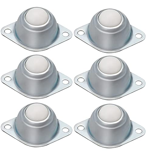6 Stück Kugelrollen YUTOU Klein Nylon Möbelrollen Transfer Bearing Ball Transfer Bearing Möbelrollen Flach Ball Roller Kugelrollenlager mit 2 Montagelöcher für Möbeln Maschinen und Spielzeug 6 Stück Kugelrollen YUTOU Klein Nylon Möbelrollen Transfer Bearing Ball Transfer Bearing Möbelrollen Flach Ball Roller Kugelrollenlager mit 2 Montagelöcher für Möbeln Maschinen und Spielzeug von YUTOU