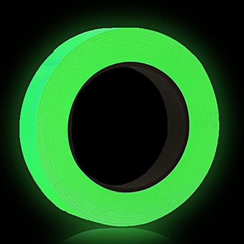 Fluoreszierendes Klebeband YUTOU 10mx15mm Wasserdicht Luminous Tape Selbstklebendem Leuchtendes Band Warnband Phosphor Markierungsband Leuchtendes Klebeband für Nachtwarnschilder Bühnendekorationen von YUTOU