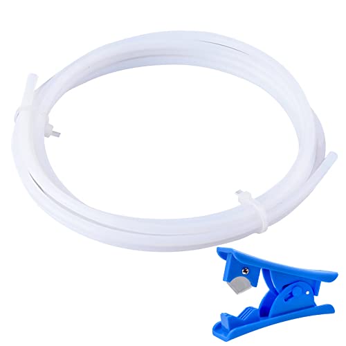 YUTOU 3D-Drucker Teflon-Schlauch für Düse, 2 m PTFE 1,75 mm Filament ID 2 mm/OD 4 mm PTFE Schlauch mit Rohrschneider, TL-Feeder Hotend für Creality Ender 3 V2 Reprap Rostock Bowden Extruder von YUTOU