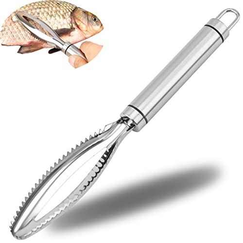 YUTOU Fischentschupper Edelstahl Fischentschupfer Fischschaber Entschupper Fischschuppenschaber Fish Scaler Scraper Fischschuppen Entferner Fischschuppe Fish Scale Remover von YUTOU