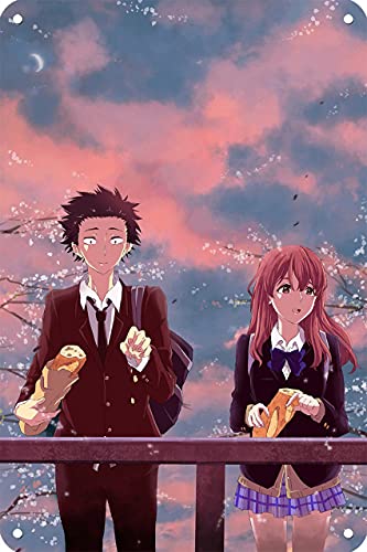 YUTTZ Metall-Poster, Motiv: "A Silent Voice", 20,3 x 30,5 cm von YUTTZ