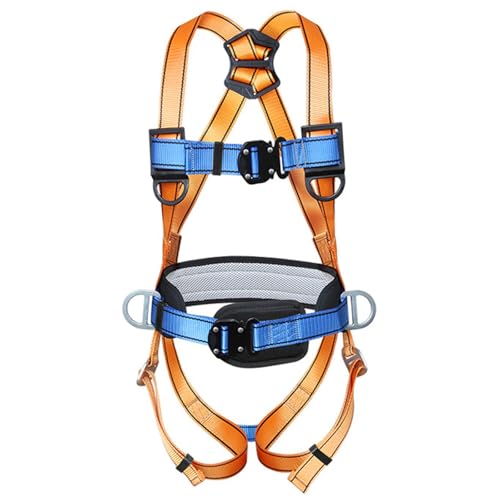 YUTVTNPUKM Klettergurt Hochfestempolyester MehrzweckfüR Feuerrettung Bergsteigen Hochniveau Rescue HöHlenforschung Equipabsturzsicherung Mit Sicherheitsseil Absturzsicherung A von YUTVTNPUKM