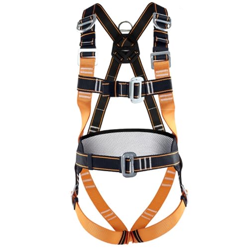 YUTVTNPUKM Klettergurt Hochfestempolyester MehrzweckfüR Feuerrettung Bergsteigen Hochniveau Rescue HöHlenforschung Equipabsturzsicherung Mit Sicherheitsseil Absturzsicherung A von YUTVTNPUKM