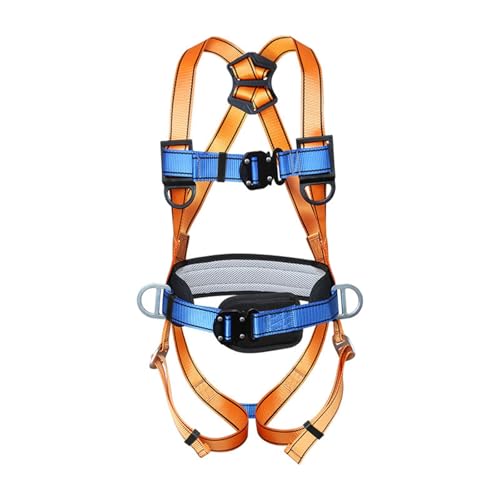 YUTVTNPUKM Klettergurt Hochfestempolyester MehrzweckfüR Feuerrettung Bergsteigen Hochniveau Rescue HöHlenforschung Equipabsturzsicherung Mit Sicherheitsseil Absturzsicherung A von YUTVTNPUKM