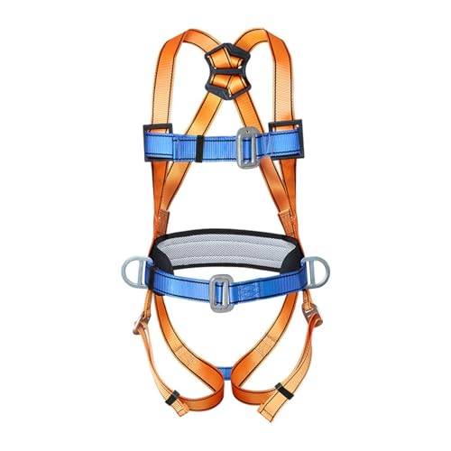 YUTVTNPUKM Klettergurt Hochfestempolyester MehrzweckfüR Feuerrettung Bergsteigen Hochniveau Rescue HöHlenforschung Equipabsturzsicherung Mit Sicherheitsseil Absturzsicherung A von YUTVTNPUKM