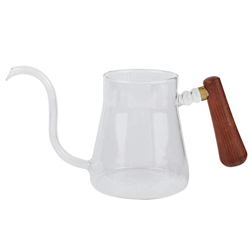 YUUGA Schwanenhals-Wasserkocher, Glas Schwanenhals-Wasserkocher Tee über den Wasserkocher gießen Kaffeetropfer 350ml von YUUGA