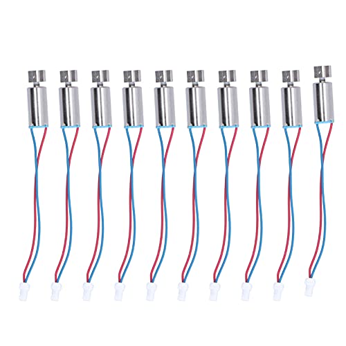 Vibrationsmotor, 10 Stk. Vibrationsmotor 1.5V-3V 6x12mm Mini Coreless Motor mit hoher Genauigkeit und Effizienz für Gamepad von YUUGAA