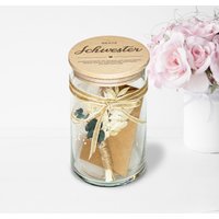 Geschenk Glas Für Die Beste Schwester Als Zum Geburtstag Optional Mit Karte Und Trockenblumen Vorratsglas Geschenke Geschenk Glas Für Die Beste Schwester Als Zum Geburtstag Optional Mit Karte Und Trockenblumen Vorratsglas Geschenke von YUWELI
